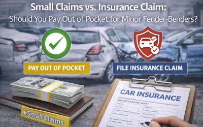 Small Claims vs. Insurance Claim: Should You Pay Out of Pocket for Minor Fender-Benders?
