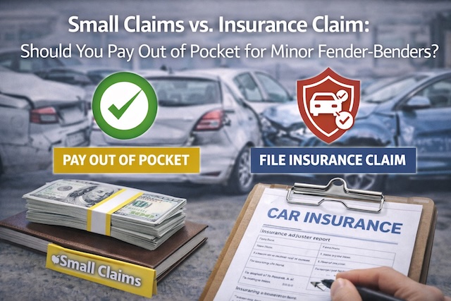 Small Claims vs. Insurance Claim: Should You Pay Out of Pocket for Minor Fender-Benders?