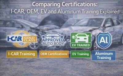 Comparing Certifications: I-CAR, OEM, EV and Aluminum Training Explained